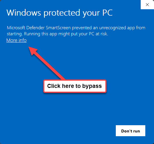 SmartScreen ForSelfContainedViewer