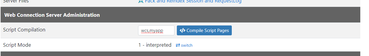 Script Compilation Admin Page